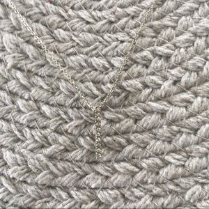 Silver Crystal Layering Necklace